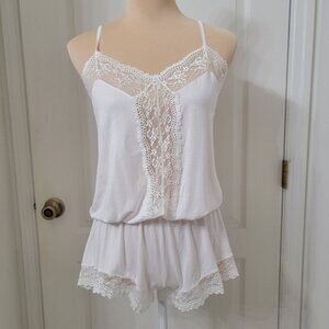 Eberjey Size S WhiteColette Dreamer Teddy NEW with Tag